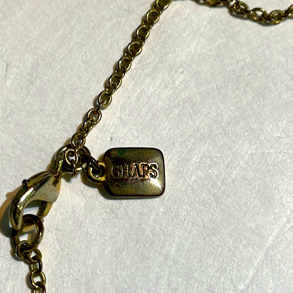 Chaps Multicolored Multistone Station Necklace, S… - image 5